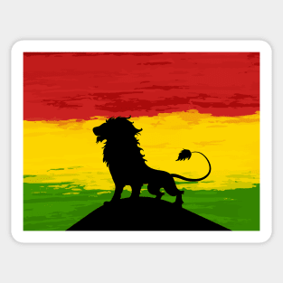 Rasta Lion Sticker